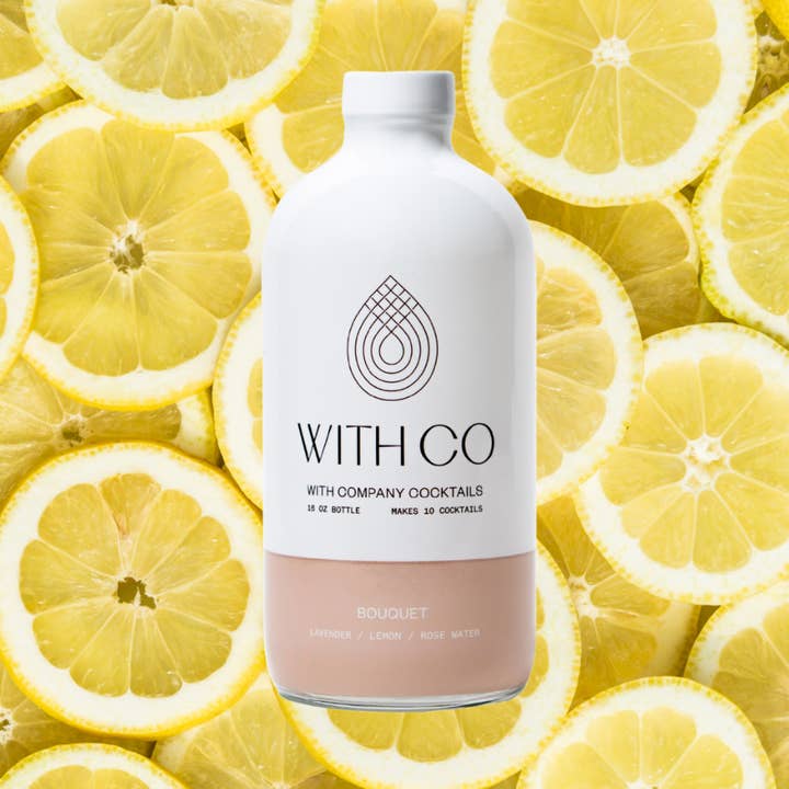 WithCo Cocktails - Wholesale Cocktail Mix/Syrup - Bouquet Mix (Lavender, Lemon, Rose Petals and Buds)0