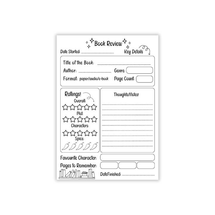 Books and Beyond – Großhandel Notizblöcke – Die Buchrezension Block A51