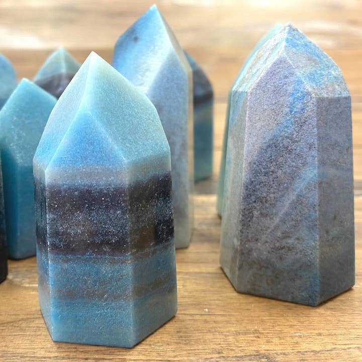 Wholesale Trolleite Polished Pillars 2-4" - Sold by Piece for wholesale by Crystal Joys Wholesale