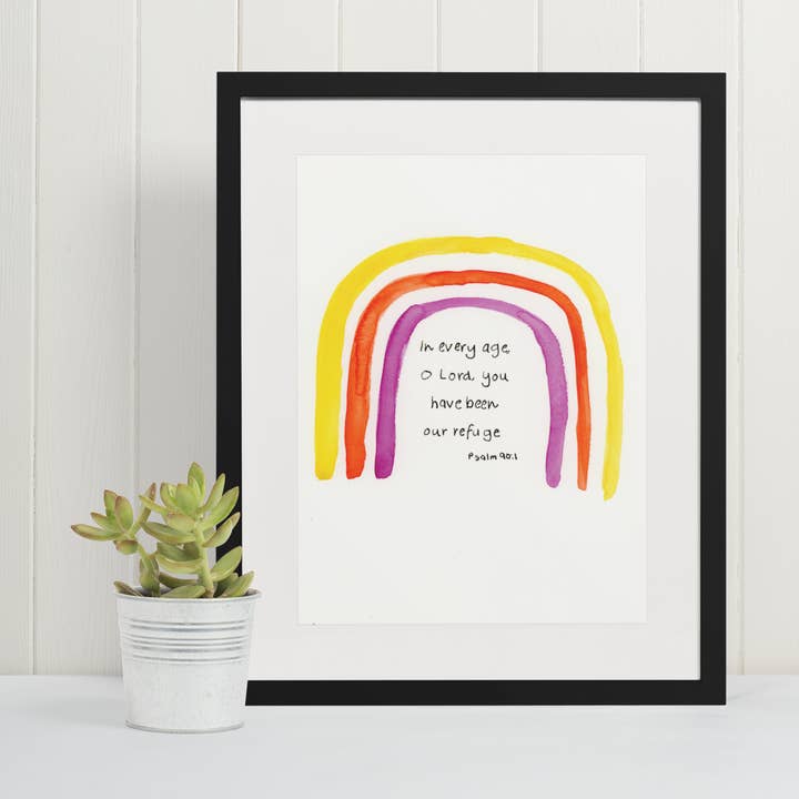 Psalm 90:1 Watercolor Illustration for wholesale by Mary Reichter