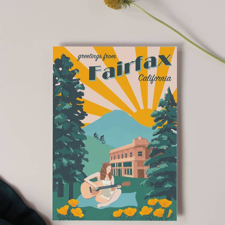 Biglietto di auguri - Saluti da Fairfax per la vendita all'ingrosso da parte di Wild Azure Design