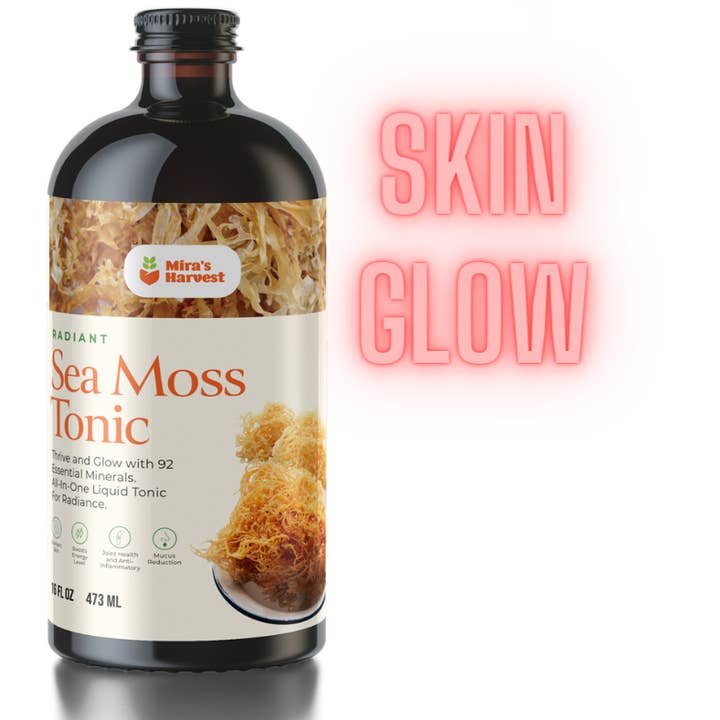 Rising Sun Distributors - Vendita all'ingrosso Vitamine/integratori orali - Mira's Harvest Radiant Sea Moss Tonic 16oz1