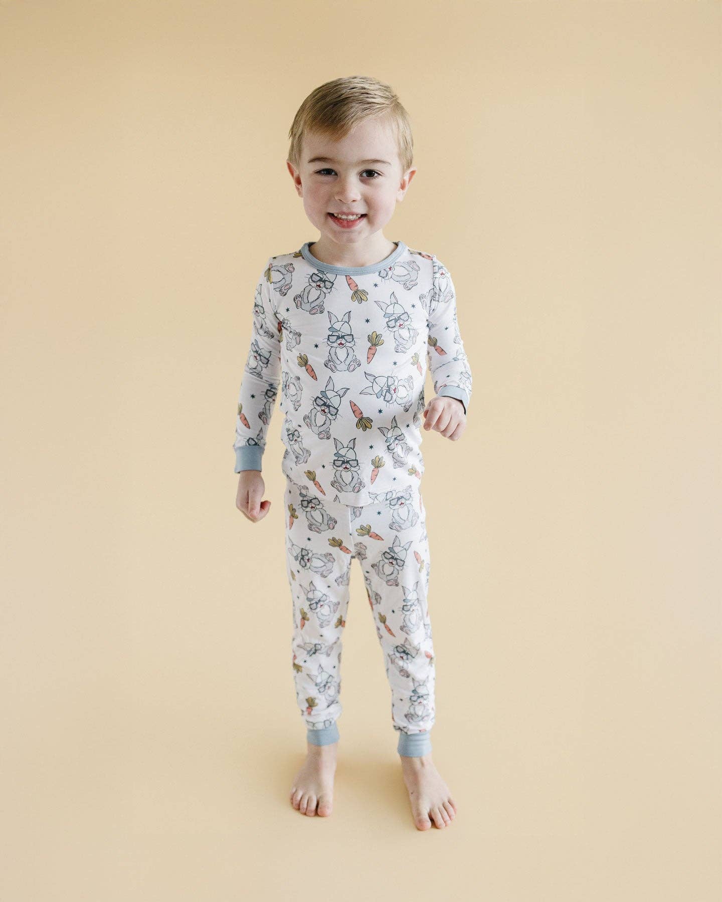 Lucky Panda Kids - Wholesale Top & Pant Set - Kids - Bamboo Easter Boys' Two Piece Set | Rad Bunny2
