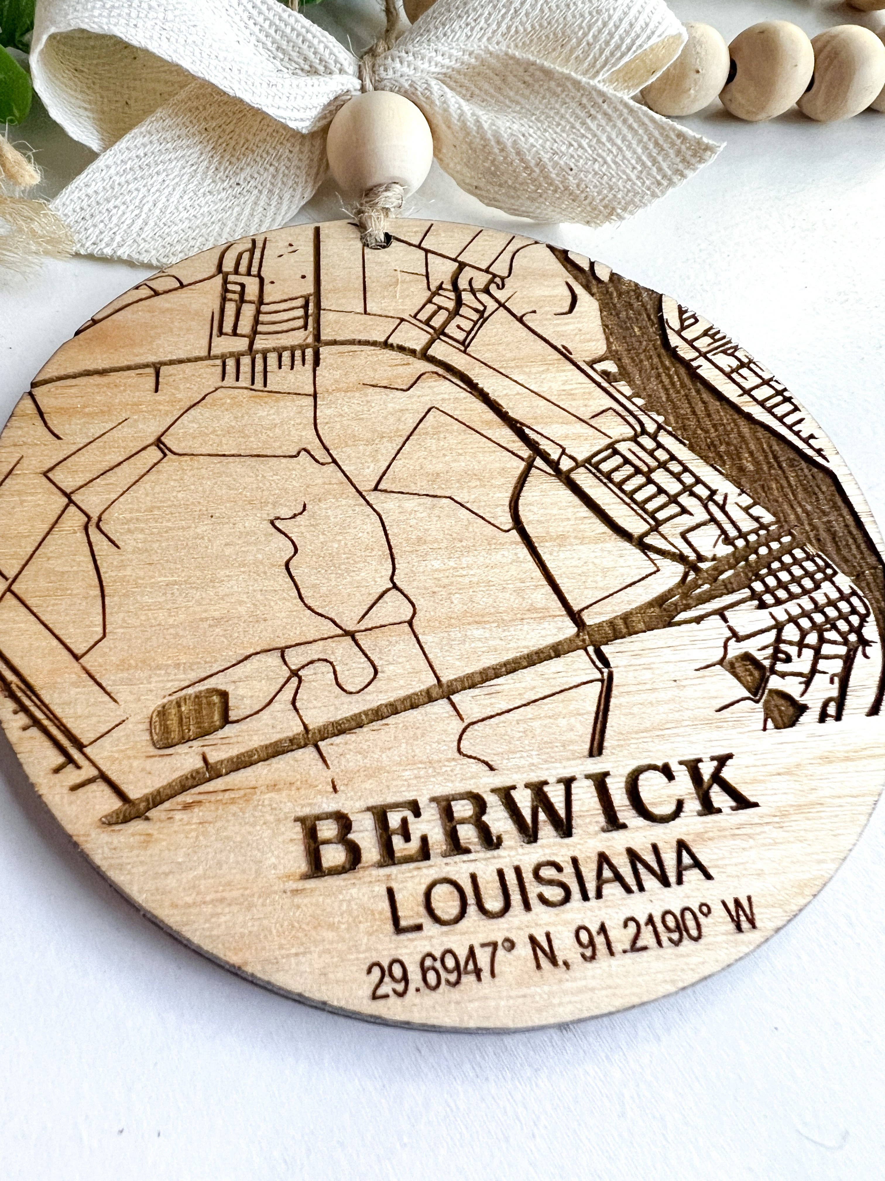 Geaux Magnolia – Großhandel Verzierung – Map Custom Ornament Weihnachtsschmuck1