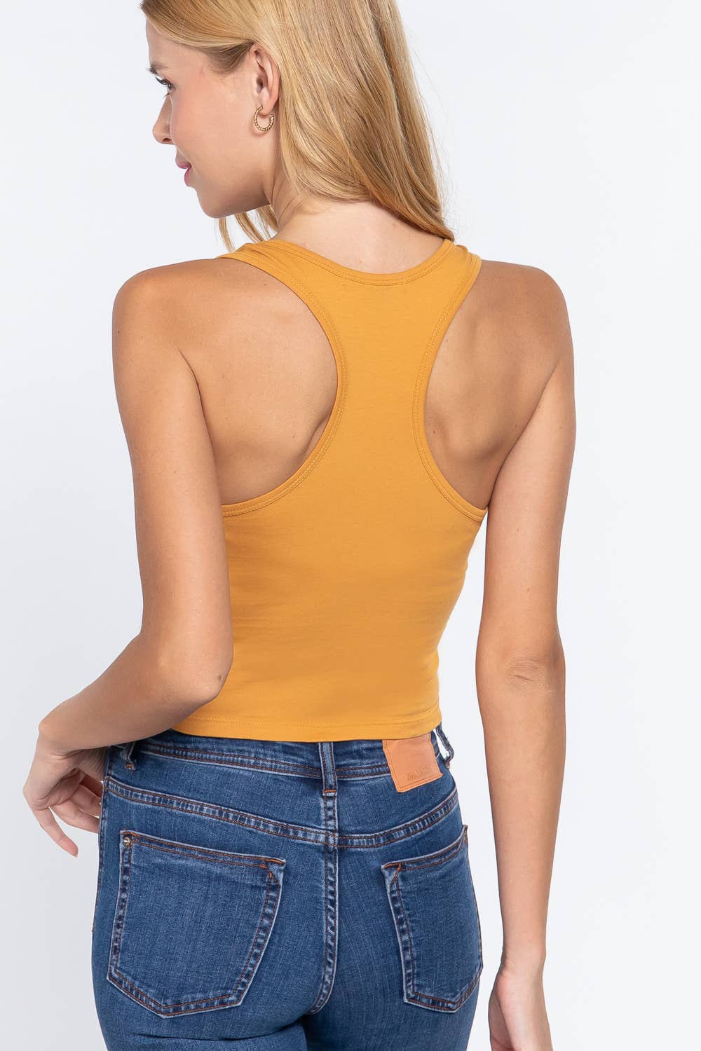 42POPS - Wholesale Knit Top - Women's - ,,.42POPS Fitted Racerback Cotton Spandex Jersey Crop22
