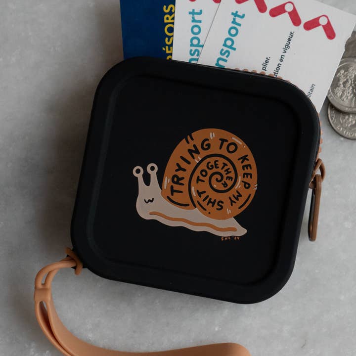 Stay Home Club – wholesale Coin purse – Unisex – Trying - Zipper Silicone Coin Pouch0