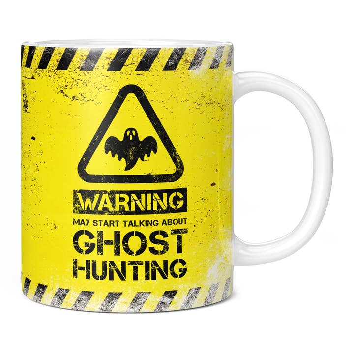 Warning May Start Talking About Ghost Hunting Mug for wholesale by Mug Monster
