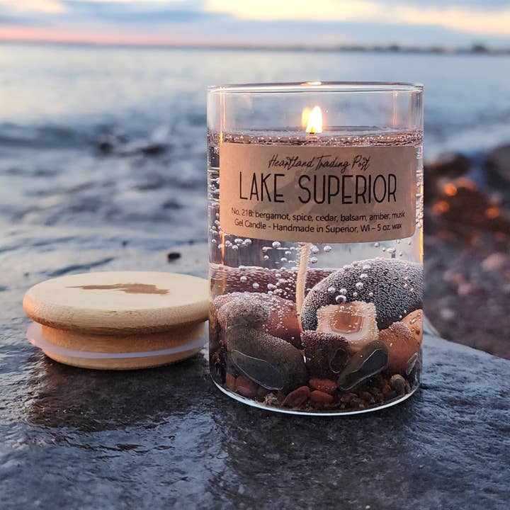 Lake Escape Candle Co. - Wholesale Jar/Filled Candle - 5 oz. "The Original" Lake Superior Gel Candle (1-Wick)