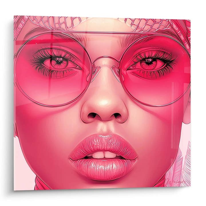 Tableau Visage Modernité assumée - édition visage africain pour la vente par Walensky