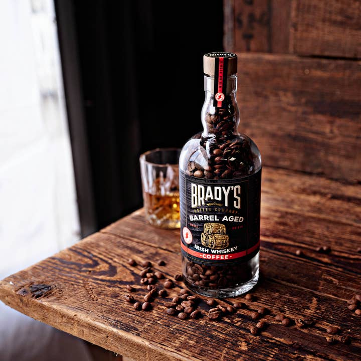 Brady's Coffee Company - Wholesale Coffee Beans - Brady's Coffee Barrel Aged Irish Whiskey Coffee In A Bottle