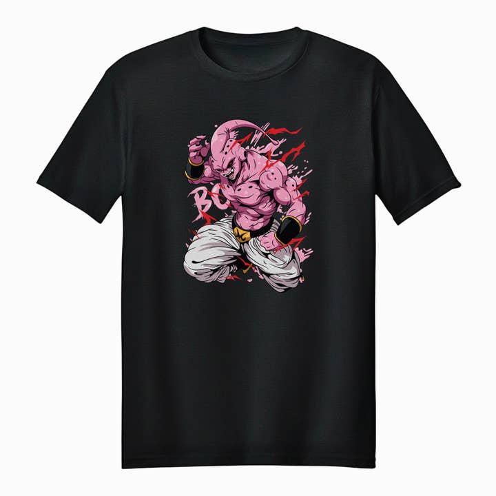 T-shirt unisexe adulte Dragon Ball Z Majin Buu Chaos Burst pour la vente par Fundom