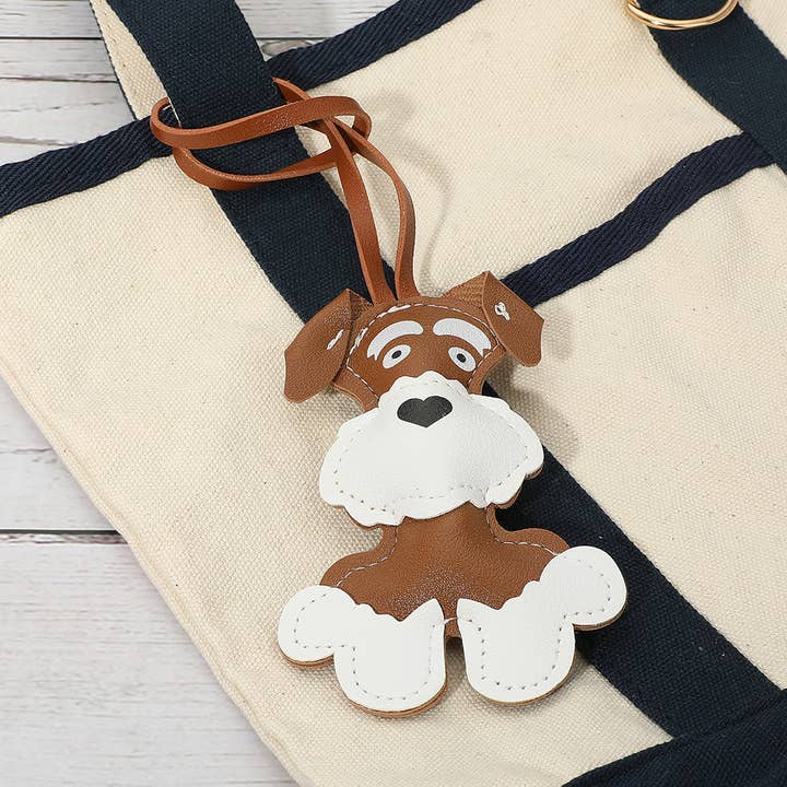 Sensibling Corp. - Wholesale Purse/Bag Accessory - Women's - Faux Leather Adorable Dog Bag Charm2