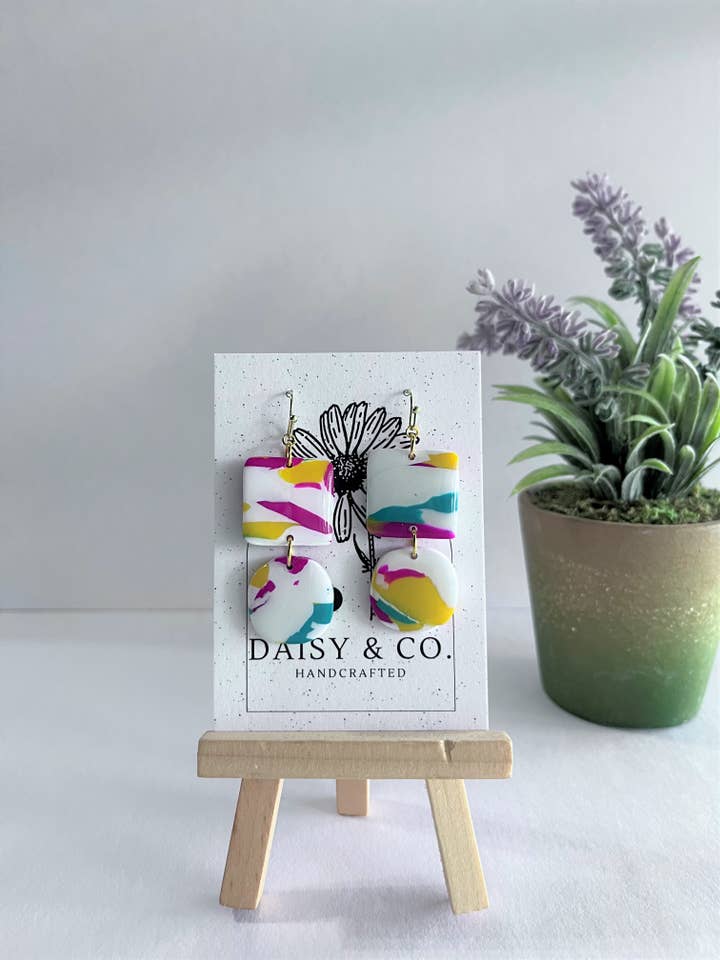 Fiesta Quadrado & Círculo por atacado de Daisy & Company