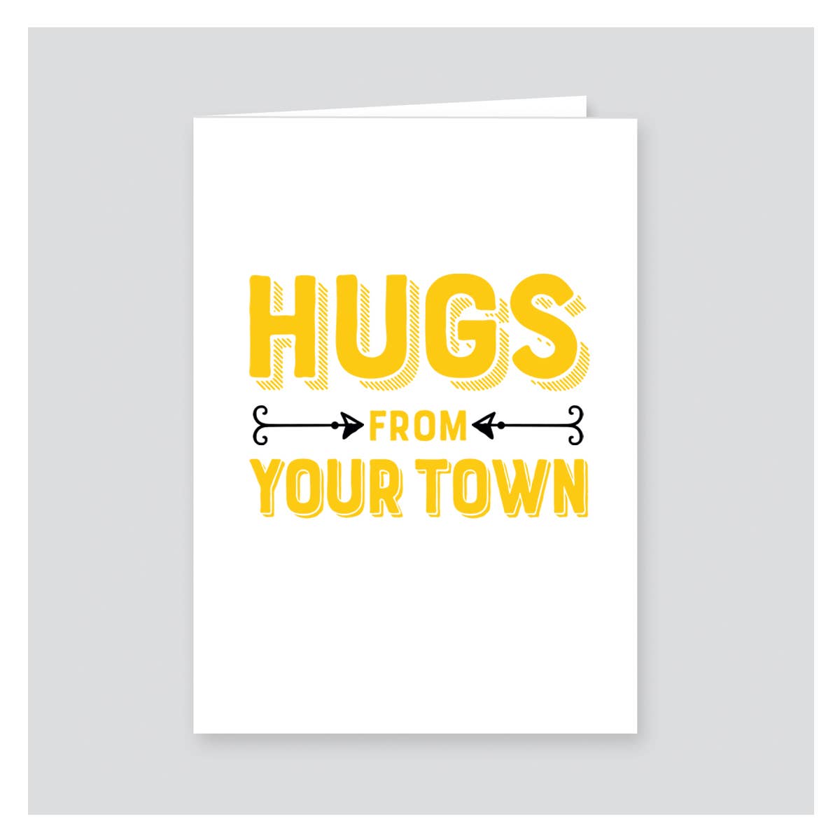 Rock Scissor Paper - Wholesale Stationery/Notecard Set - Personalized City Note Card, Hugs Name Drop Design5