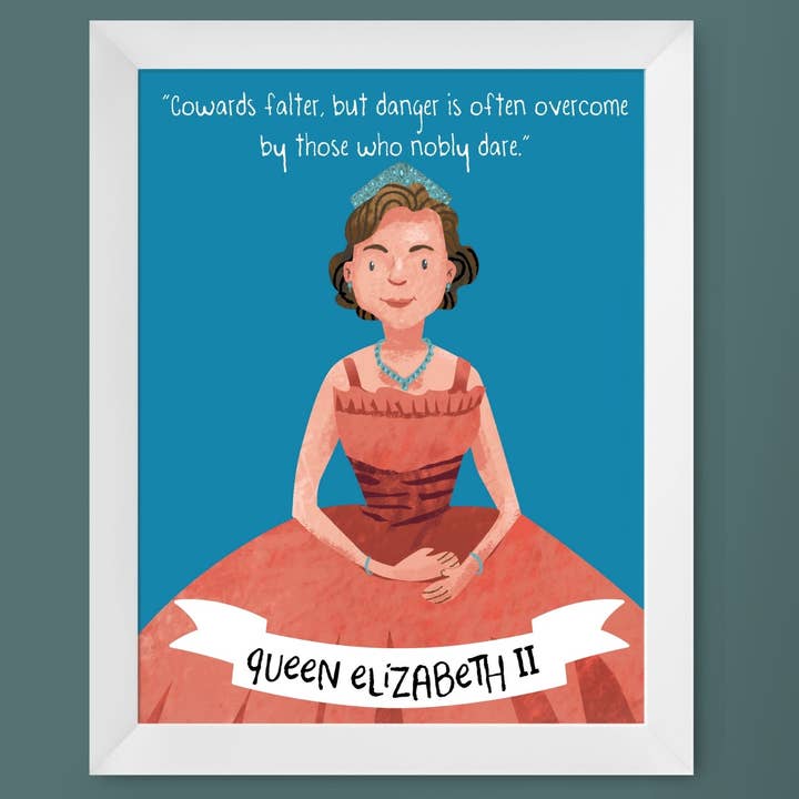 8 x 10 Queen Elizabeth II, Famous Historical Woman Print for wholesale by Megan Stringfellow
