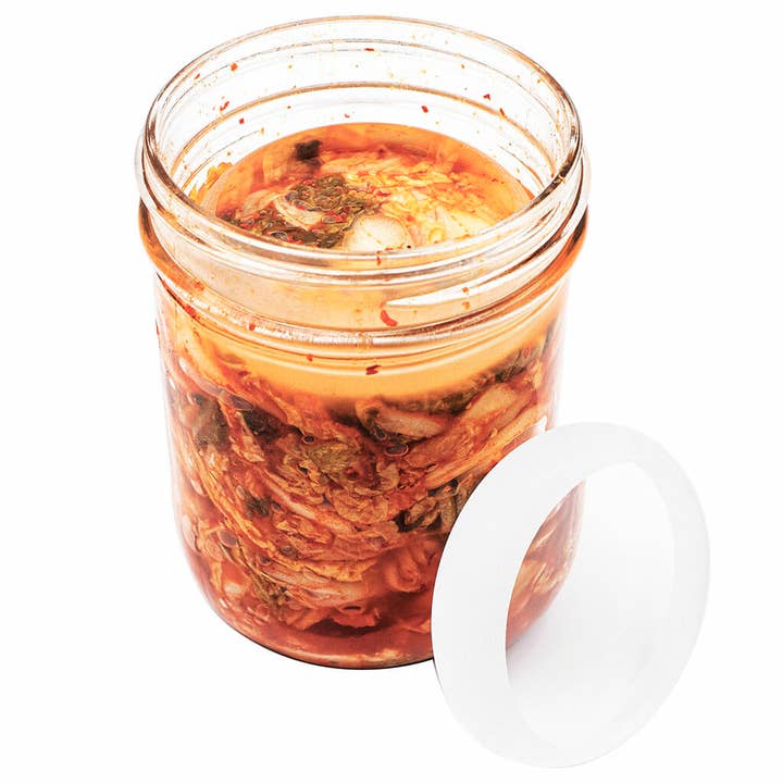 Mason Jar Lifestyle - Wholesale Kitchen Tool/Gadget - Tempered Glass Fermentation Weights for Fermenting in Wide Mouth Mason Jars9