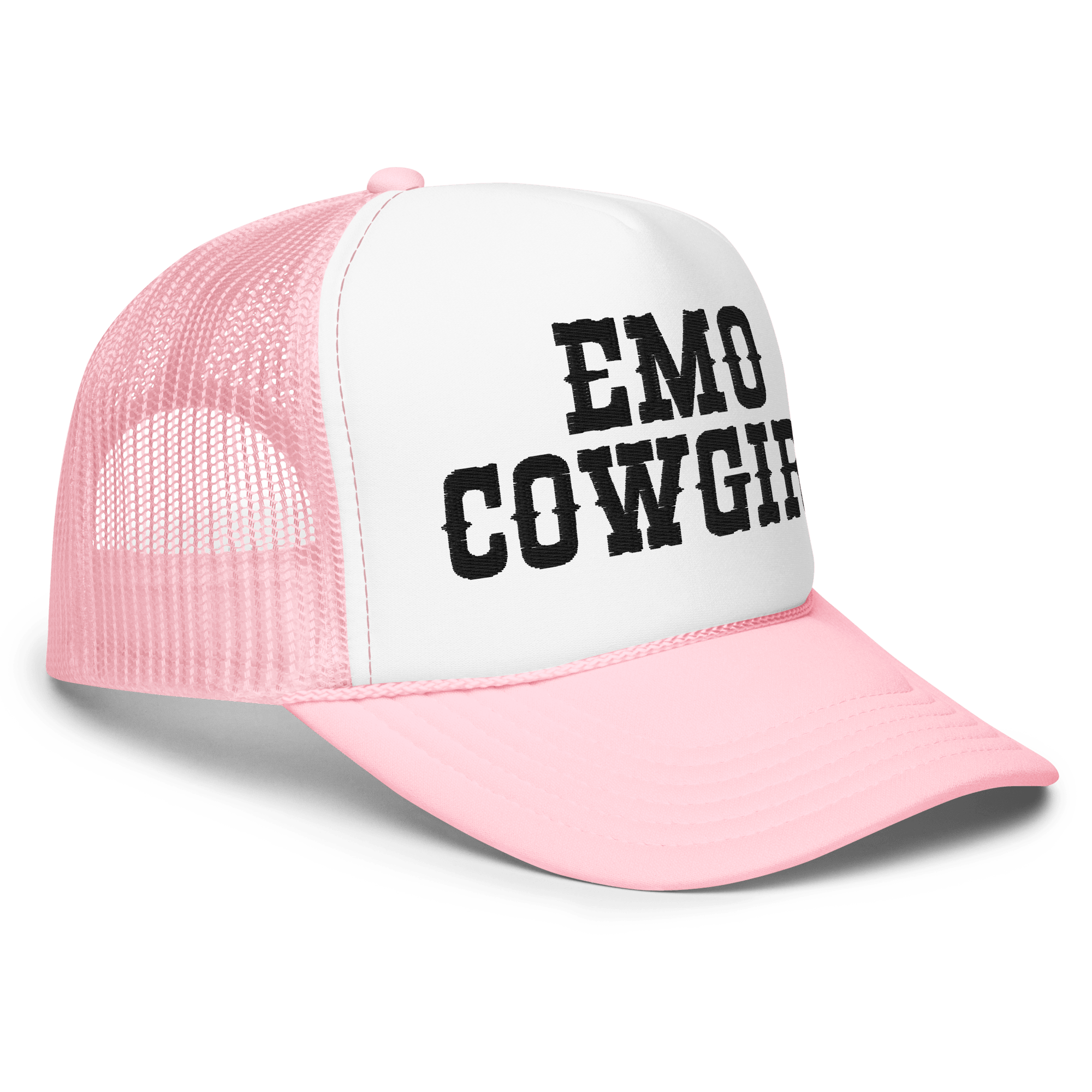 Goth Cloth Co. - Wholesale Trucker Hat - Women's - Emo Cowgirl Embroidered Foam Trucker Hat11