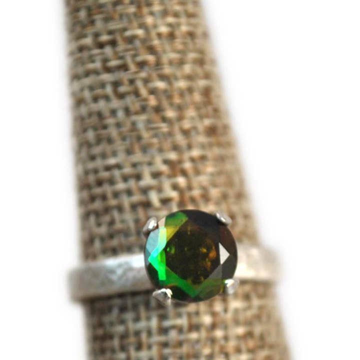 Janine’s Jewelry Design - Venta al por mayor Anillos grandes/de cóctel - Doublete de cuarzo arcoíris, anillo de cuarzo místico, joyería mística