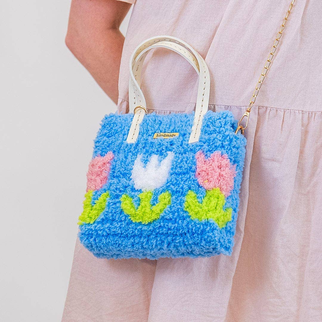 Craft Club - Wholesale DIY Craft Kit - Blue Tulip - Woven Tote Bag Kit1