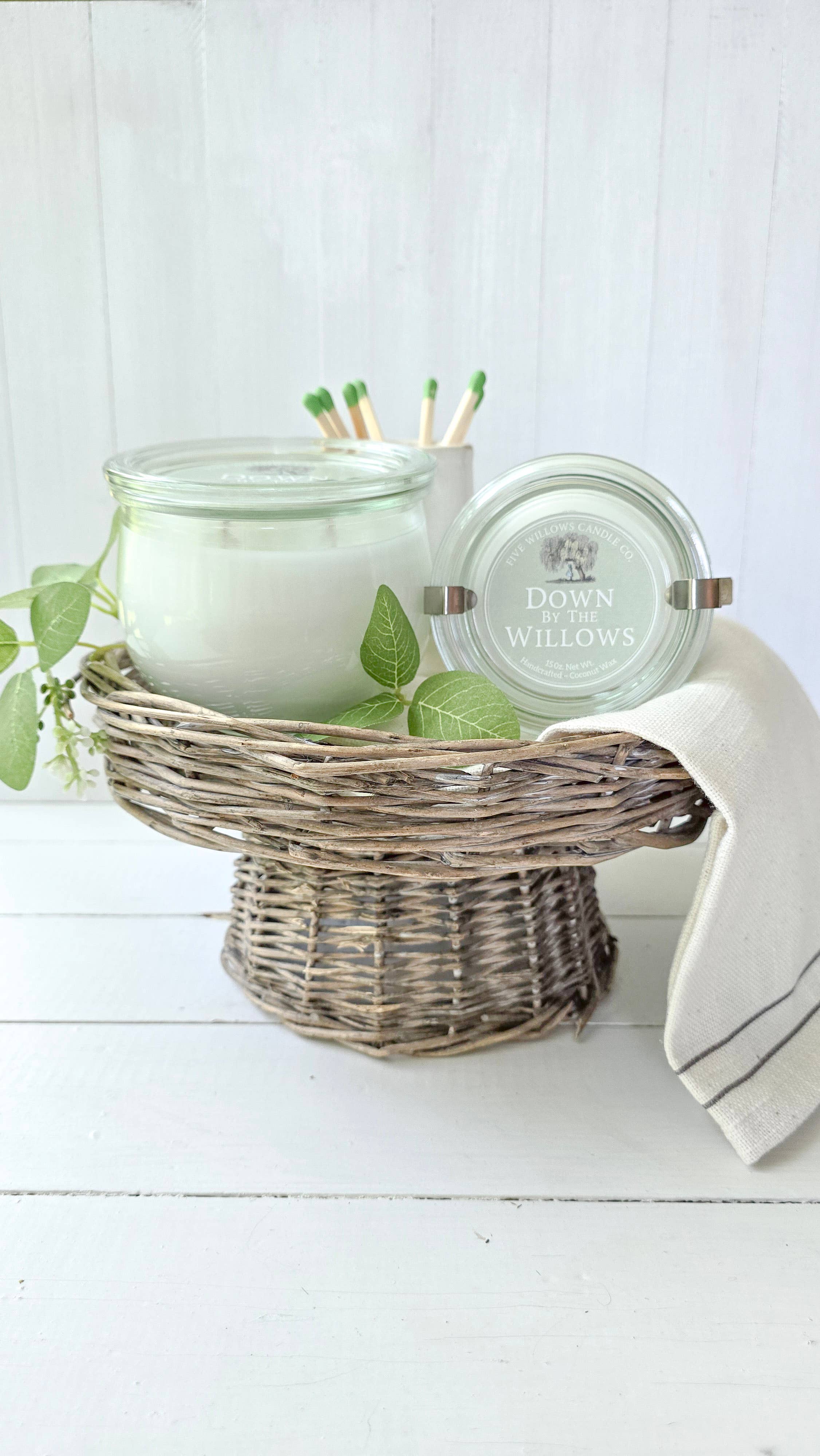 Five Willows Candle Co. - Wholesale Jar/Filled Candle - Down by the Willows 9 oz. European Preserve Jar Candle0