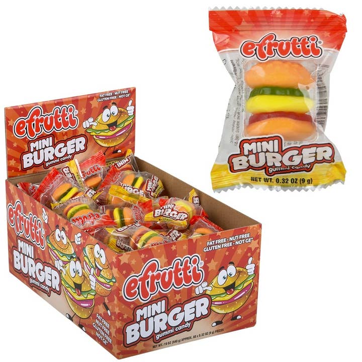 La Luna Bella - Toys - Wholesale Gummy - Gummi Burger 60ct Display #3 LLB candy