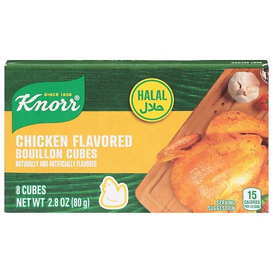 L&F Universal Goods - Wholesale Broth - Knorr Halal Chicken Bouillon 144/2.82OZ0