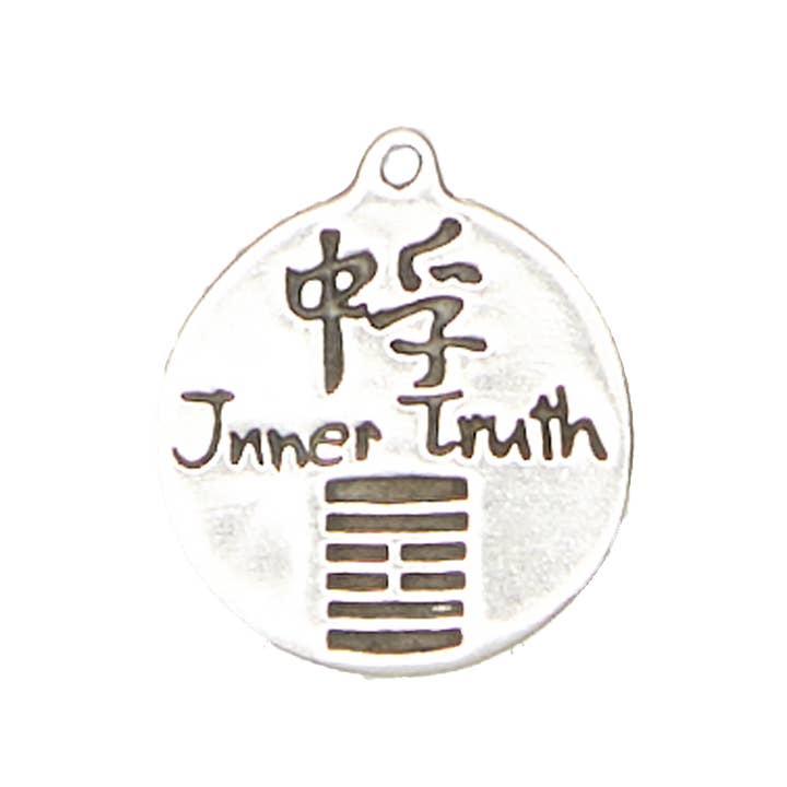 I Ching Pewter Pendant Necklace - Inner Truth for wholesale by Nirvana LLC