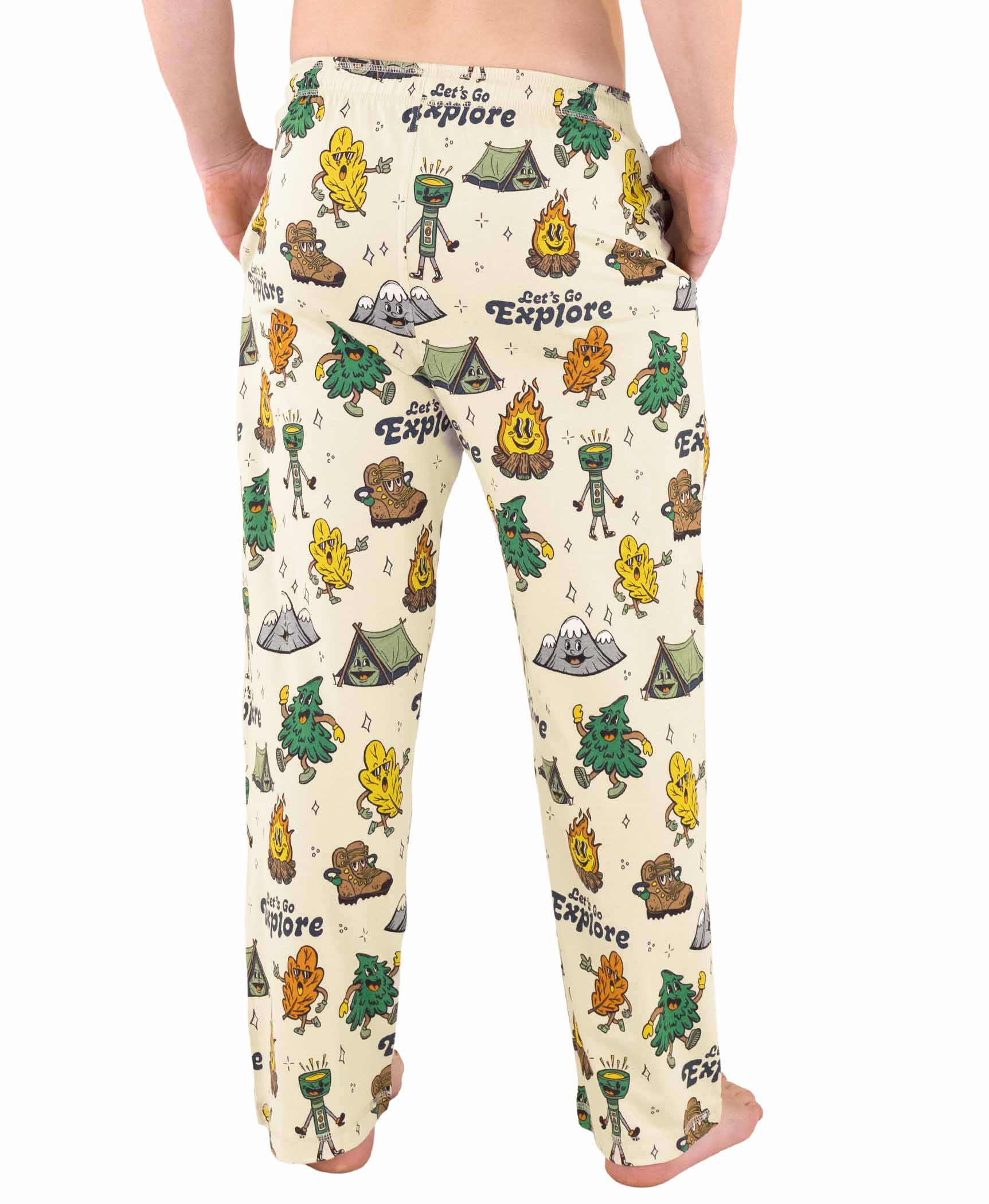 Lazy One - Wholesale Sleepwear Bottom - Men's - Vintage Camping Men's PJ Pants3