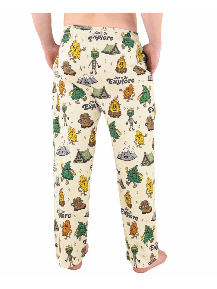Lazy One - Wholesale Sleepwear Bottom - Men's - Vintage Camping Men's PJ Pants3