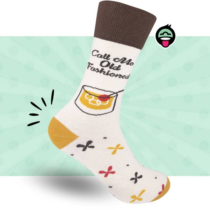 Funatic - About Face Designs - Nice Enough Merch Co - Wholesale Socks - Unisex - Call Me Old Fashioned Socks | Funny | Unisex | Funatic