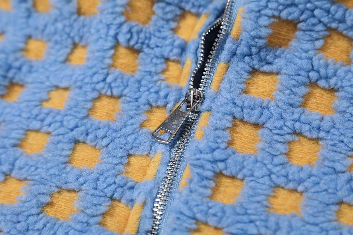 Hope & Sunshine - Wholesale Jacket - Women's - Plaid Lambswool Fashion Jacket8