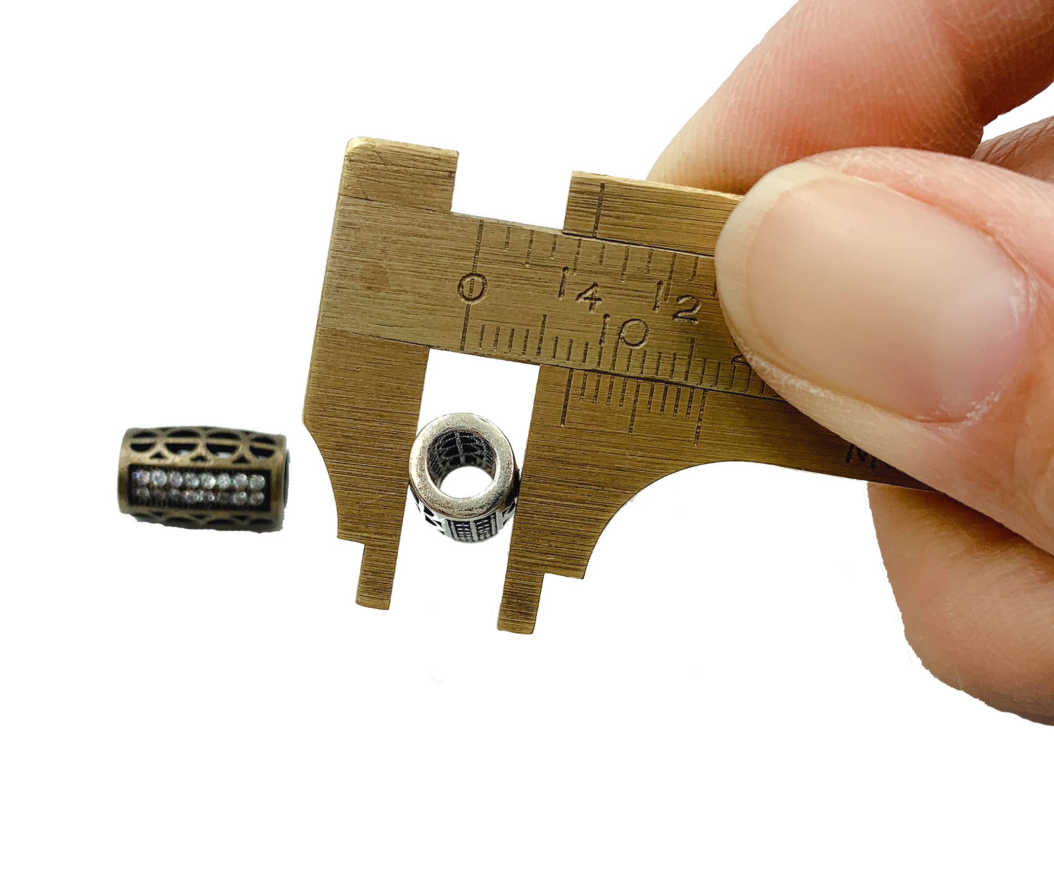 findings4uGem – wholesale Individual charm/pendant – Antique Cylinder Beads DIY Jewelry Charm for Bracelet, BD0352