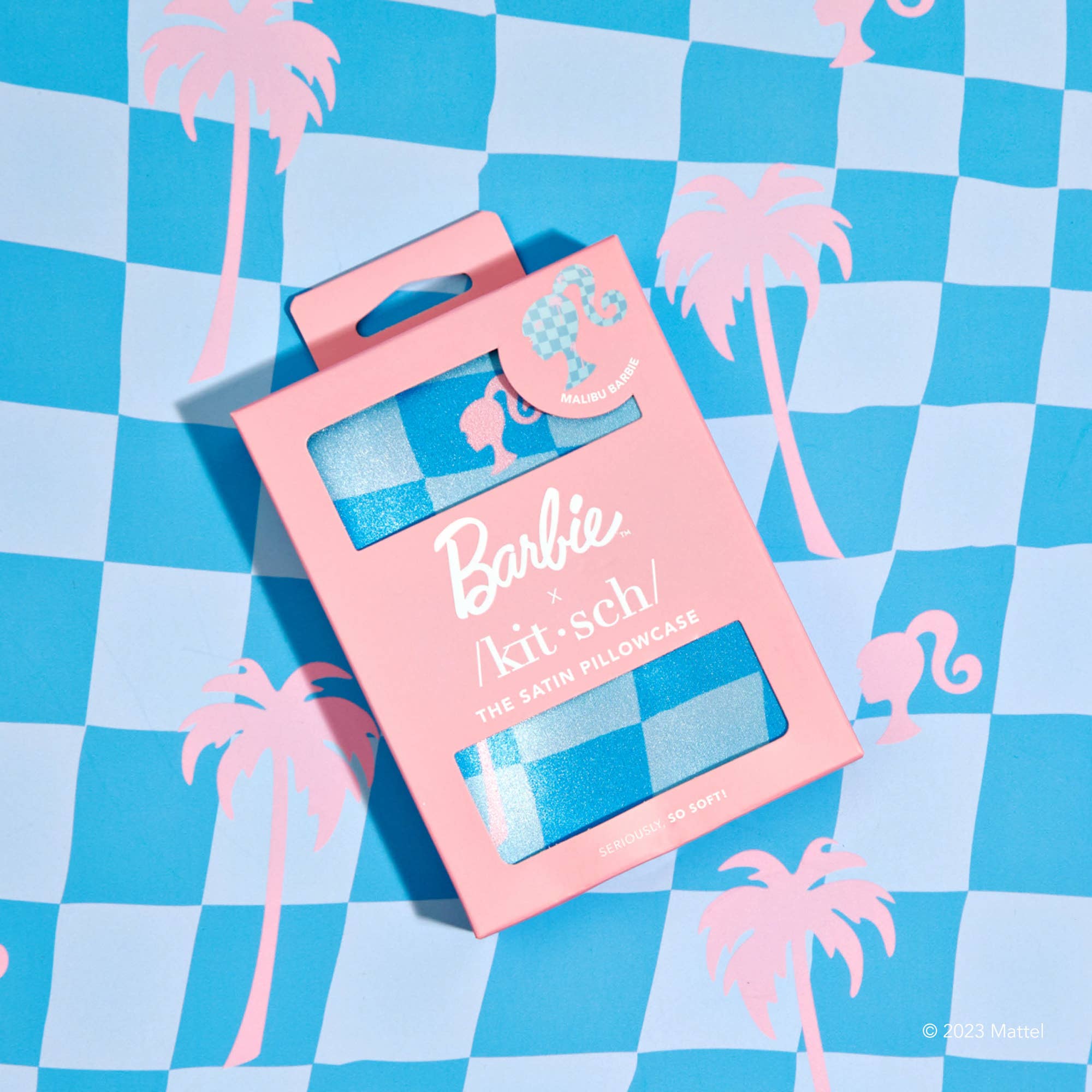 KITSCH – Großhandel Kopfkissenbezug – Barbie x KITSCH Satinkissenbezug – Malibu Barbie3