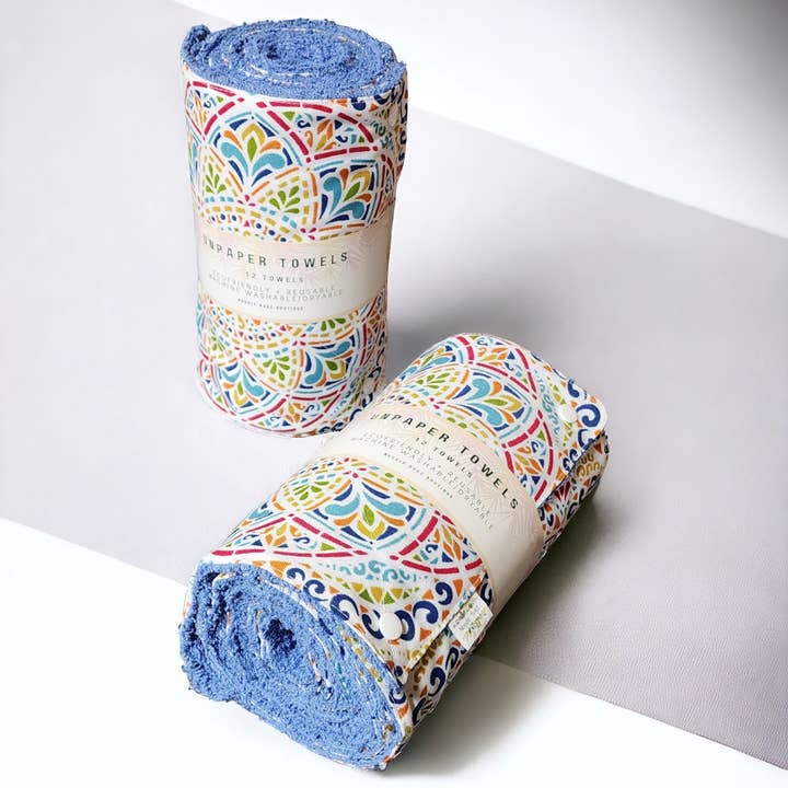 Miljøvenlige UnPaper Håndklæder - Rainbow Mandala for engroshandel hos Nuggle Bugz Boutique