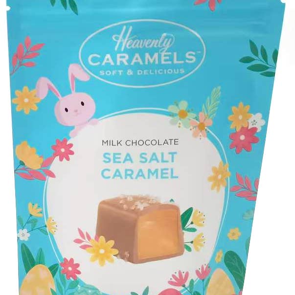 Sunflower Food Company - Vente Caramels - PÂQUES / PRINTEMPS - Caramels au chocolat céleste et sel de mer 120g0