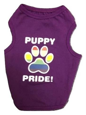 Puppy Pride Tank Purple for wholesale by Canine Brands