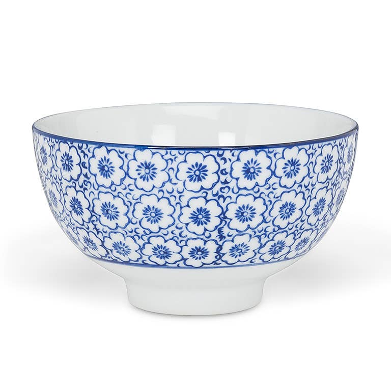 Abbott - Venta al por mayor Tazón - Cuenco de arroz azul/blanco-6Asst-4"D-14694