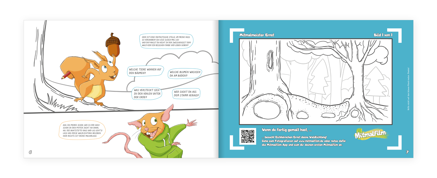 Mitmalfilm - Vendita all'ingrosso Libro da colorare e attività - Bambini e neonati - Mitmalfilm - Grande libro da colorare con tre film animati2