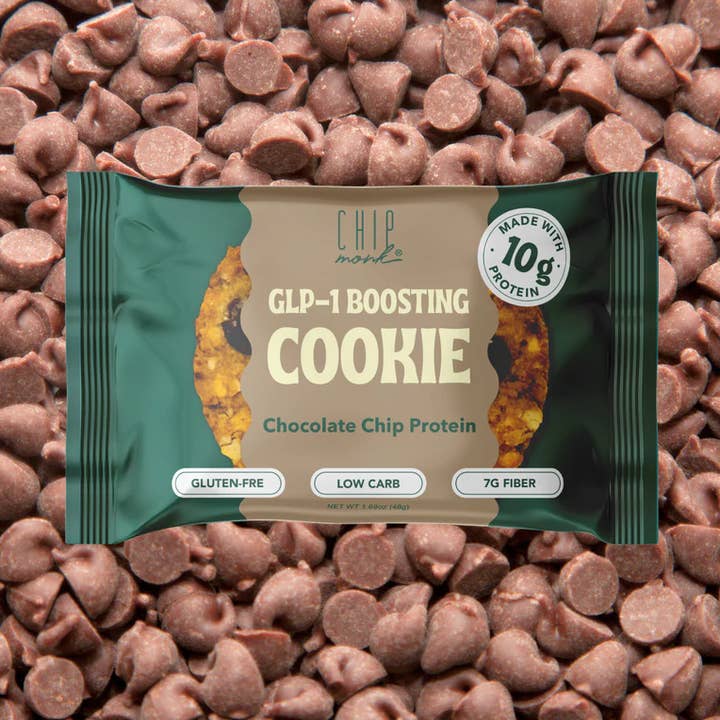 GLP-1 Chocolate Chip Protein Cookie for wholesale by ChipMonk Baking