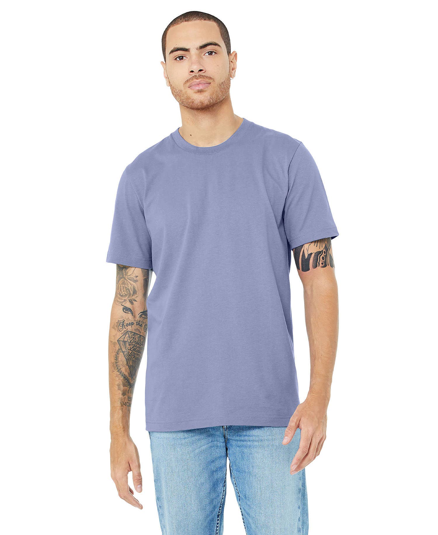 Print The Dream – Großhandel T-Shirt – Herren – Bella Canvas 3001 T-Shirt, unifarbene, weiche Unisex-Shirts18