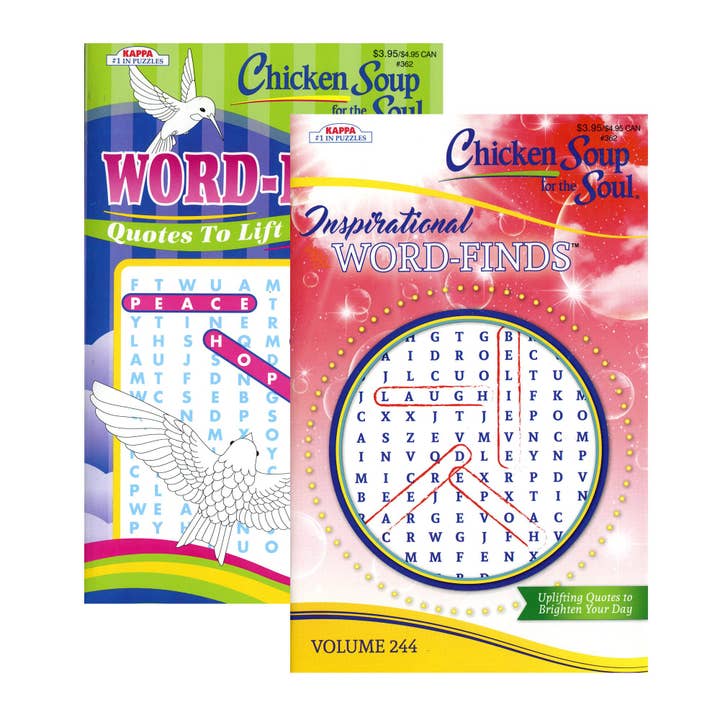 Luna Office Supply - Everyday Essential - Wholesale Puzzle - Adult - Kappa Chicken Soup for the Soul Word Finds Puzzle Book1