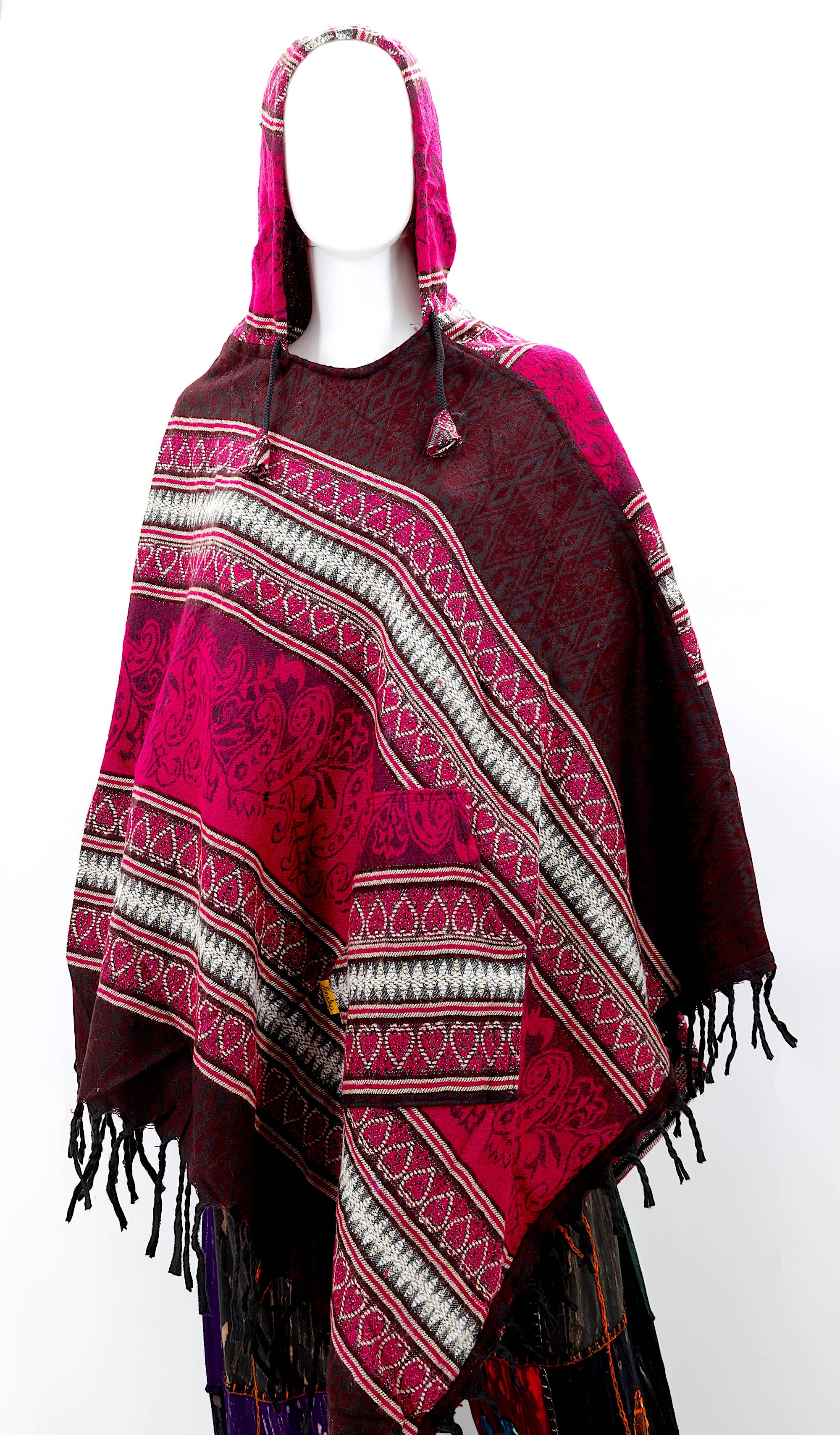 Himalaya Handmade – Großhandel Poncho – Unisex – Acrylic-Poncho mit vielfältigen Mustern2