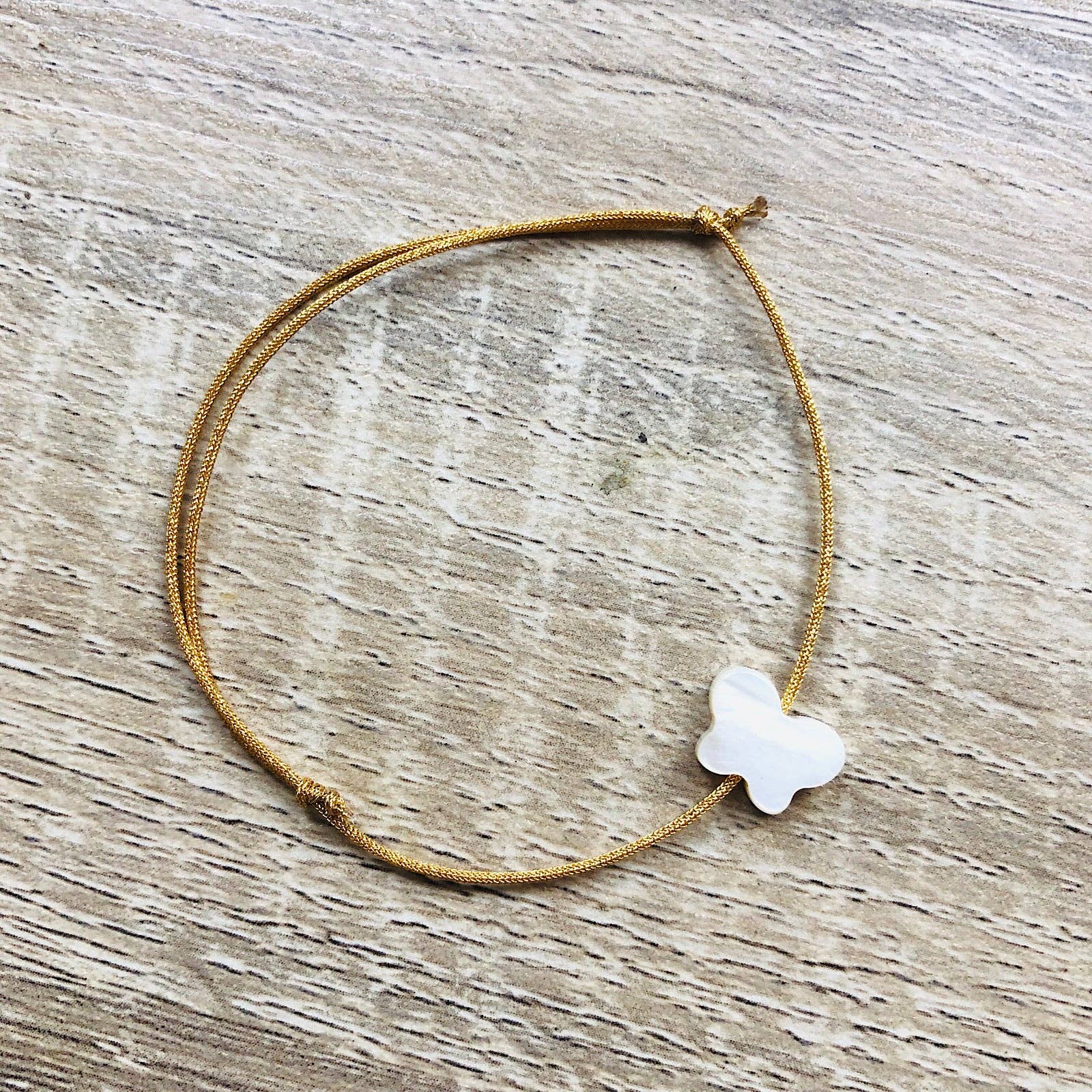 YSIE - Wholesale Beaded Bracelet - Kids - Adjustable cord bracelet for children Mother-of-Pearl Camille8