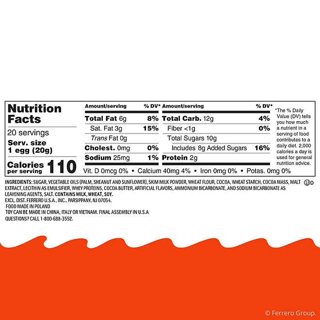 Grandpa Joe's Candy Shop - Wholesale Chocolate Covered Sweets - Kinder Joy Egg 7oz, 20ct1