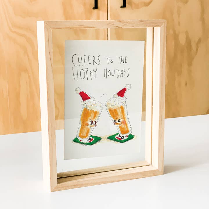 Well Drawn - Wholesale Christmas card - Cheers to the Hoppy Holidays2