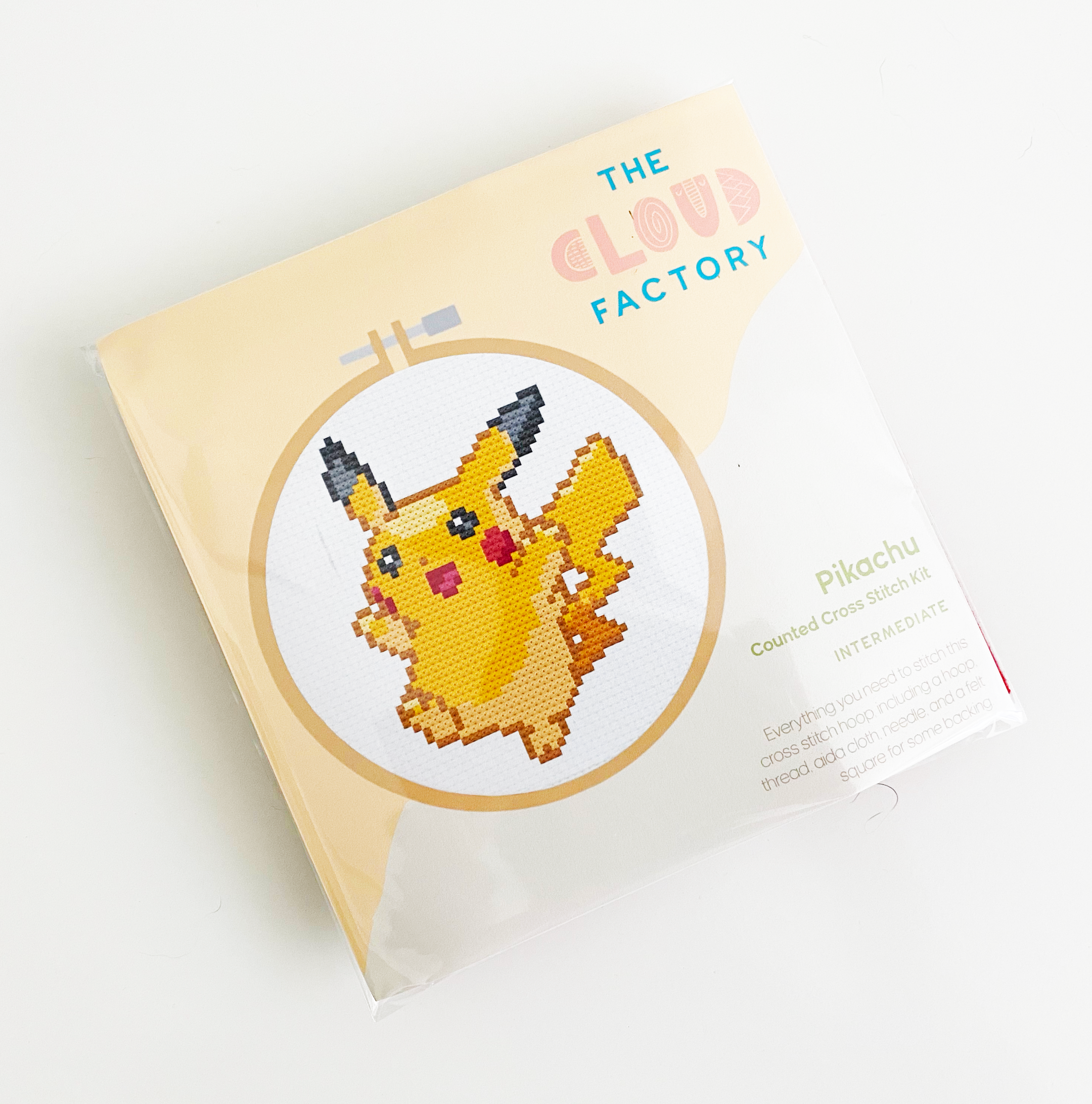 TheCloudFactory - Wholesale Borduurbenodigdheden - Pikachu - Doe-het-zelf kruissteekpakket1