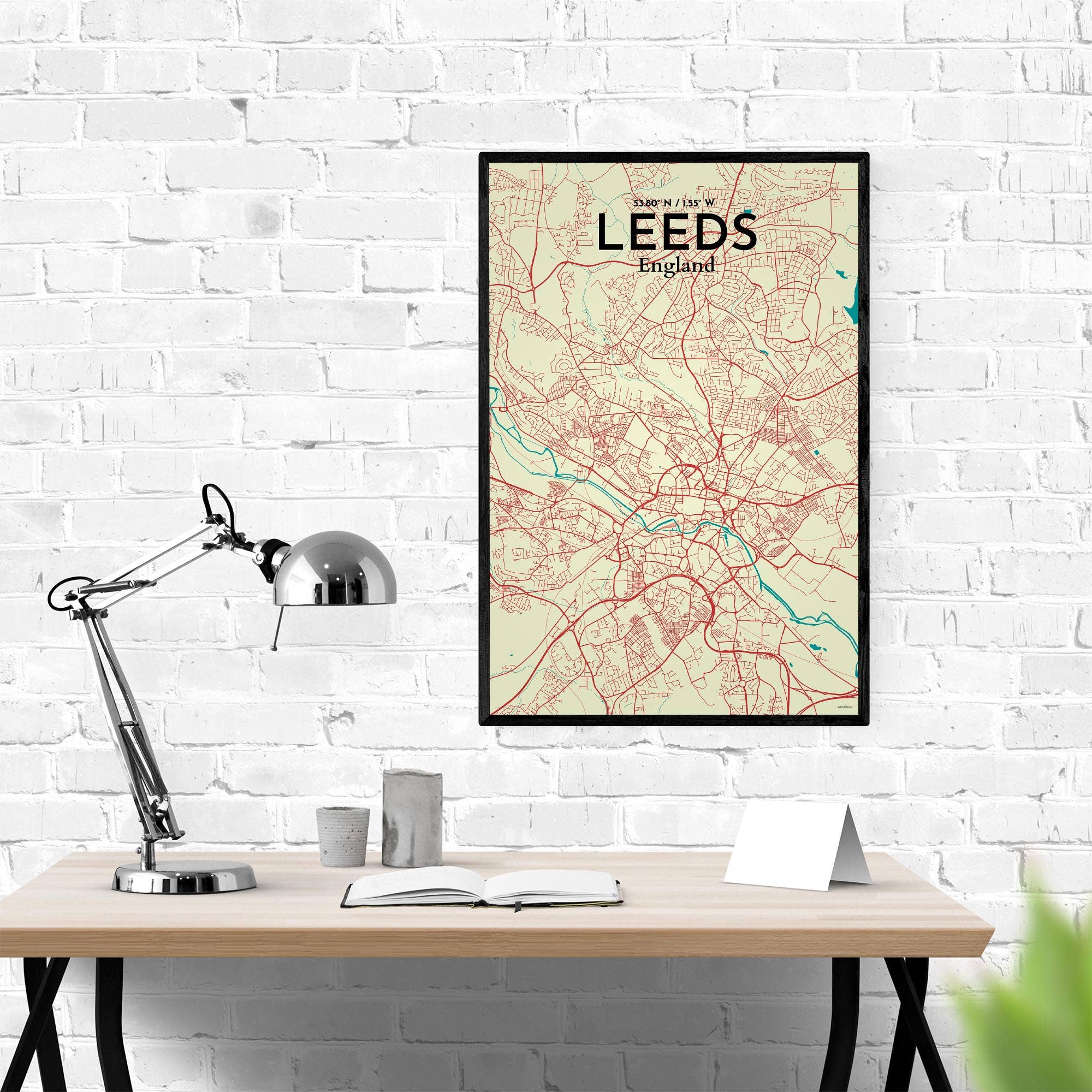 OurPoster.com – wholesale Poster – Leeds karta affisch91