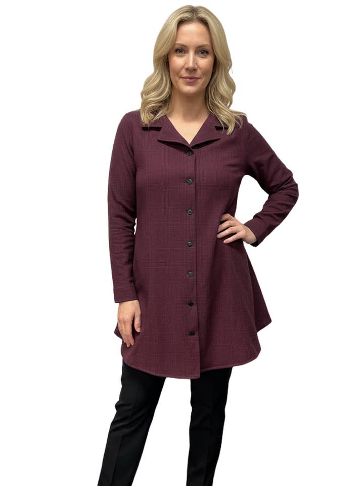 SDC444 Hana Jacket in Burgundy* for wholesale by Tulip Clothing