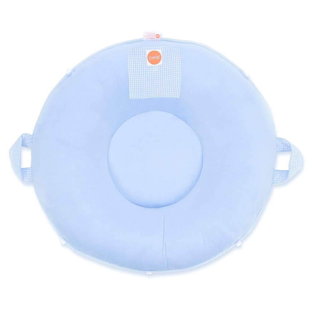 GooseWaddle + Pello - Wholesale Mat - Kids & Baby - Tommy Dusty Blue Pello Floor Cushion2