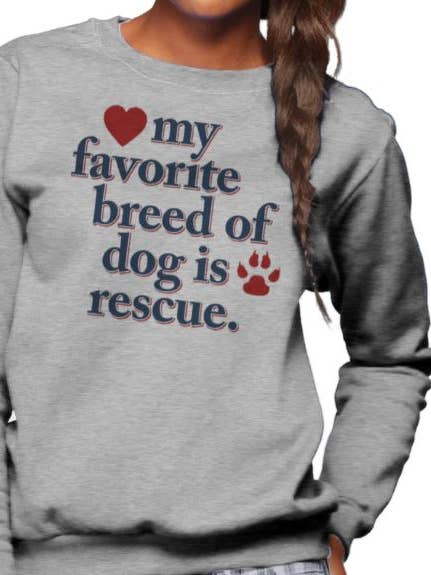 Min favorithundras är Rescue Unisex Sweatshirt för wholesale av Boredwalk